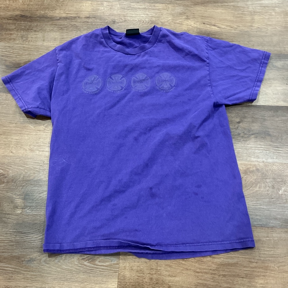 purple independent shirt hella fire